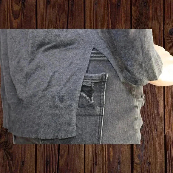 Zara Grey Knit Sweater S - Picture 6 of 8